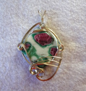 Ruby in Fuschite Pendant