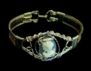 Blue Cameo Bracelet
